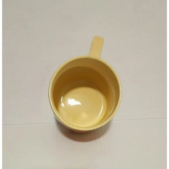 Anthropologie Lottie 18.5 oz Monogram Mug "M" Orange Yellow Stoneware 3.75x3.75" - Picture 6 of 9